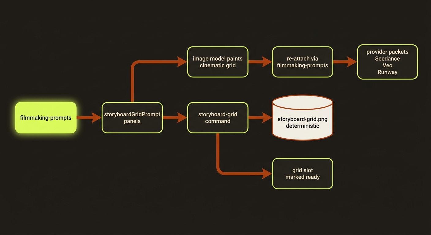 storyboard grid diagram