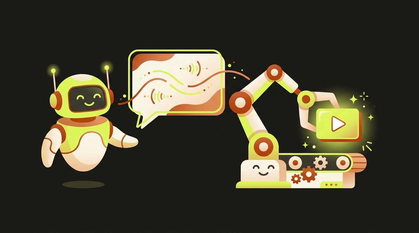 You talk to your agent; your agent drives videoclaw
