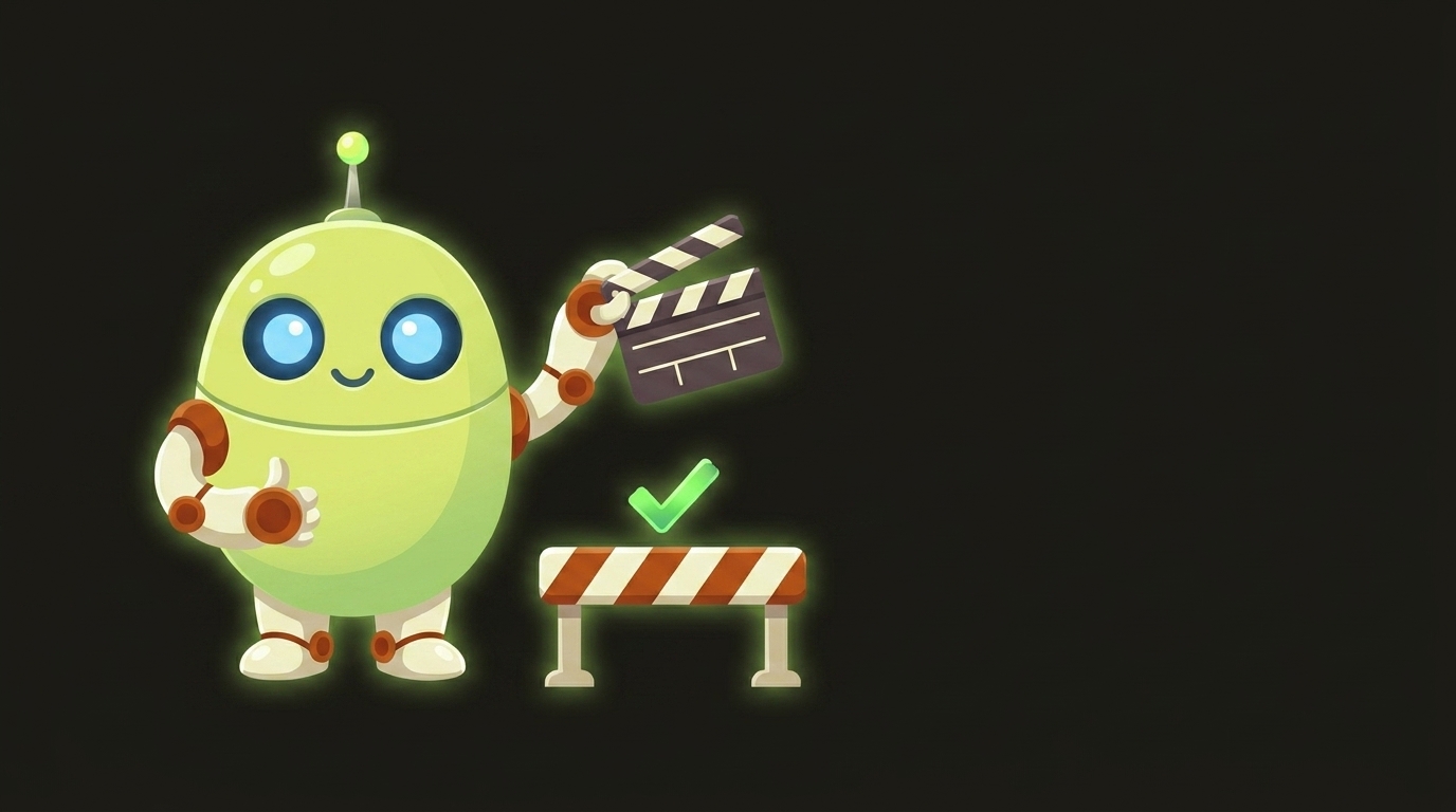 Clawbot, the videoclaw mascot, illustrating director mode