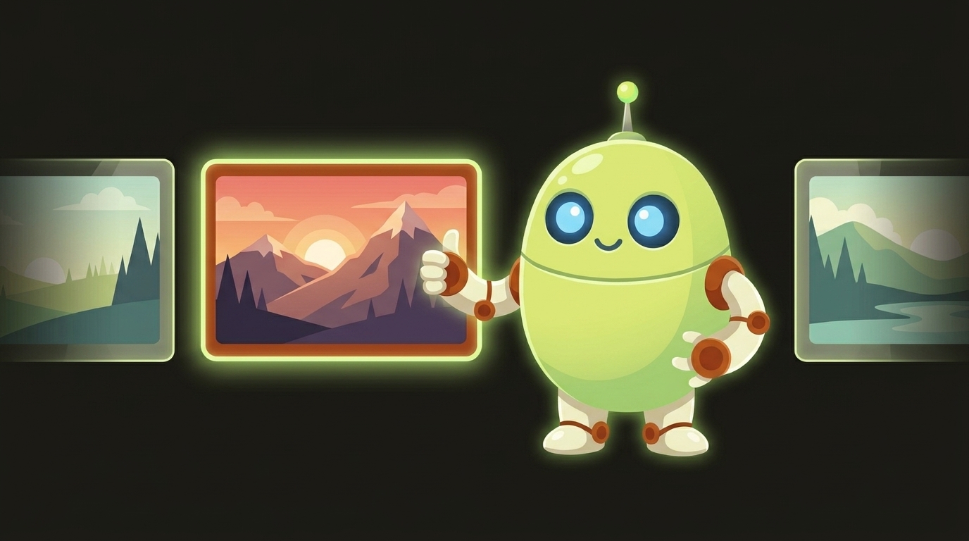 Clawbot, the videoclaw mascot, illustrating scene candidates