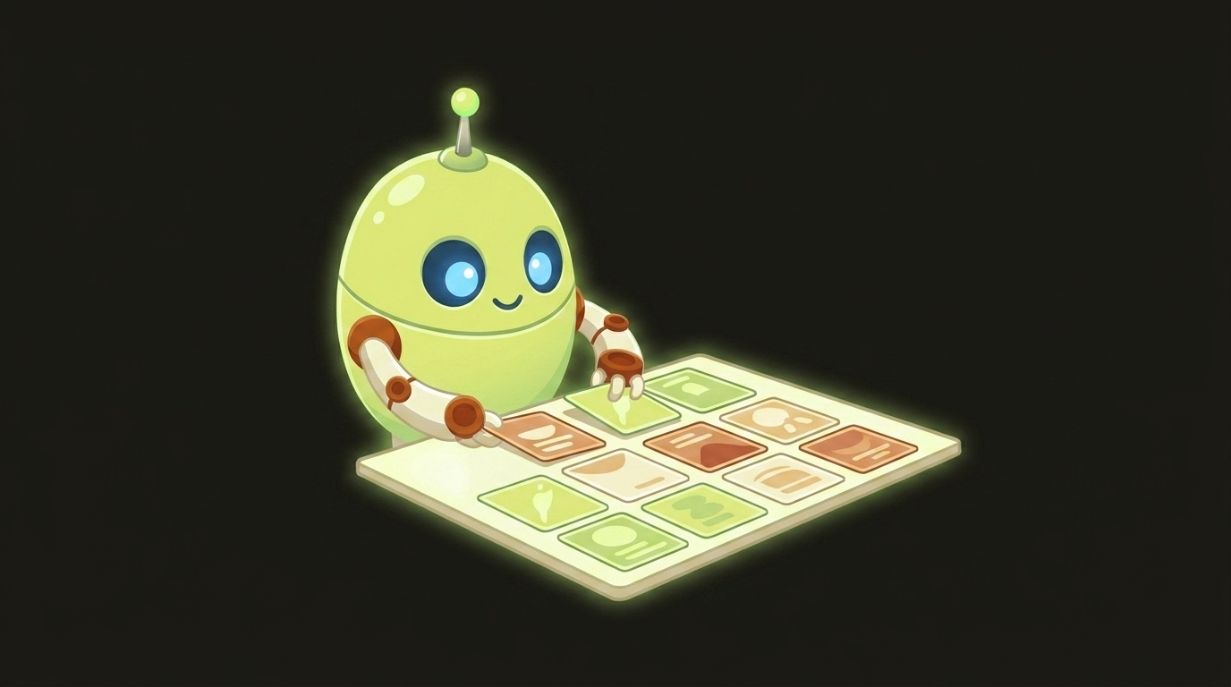 Clawbot, the videoclaw mascot, illustrating storyboard grid