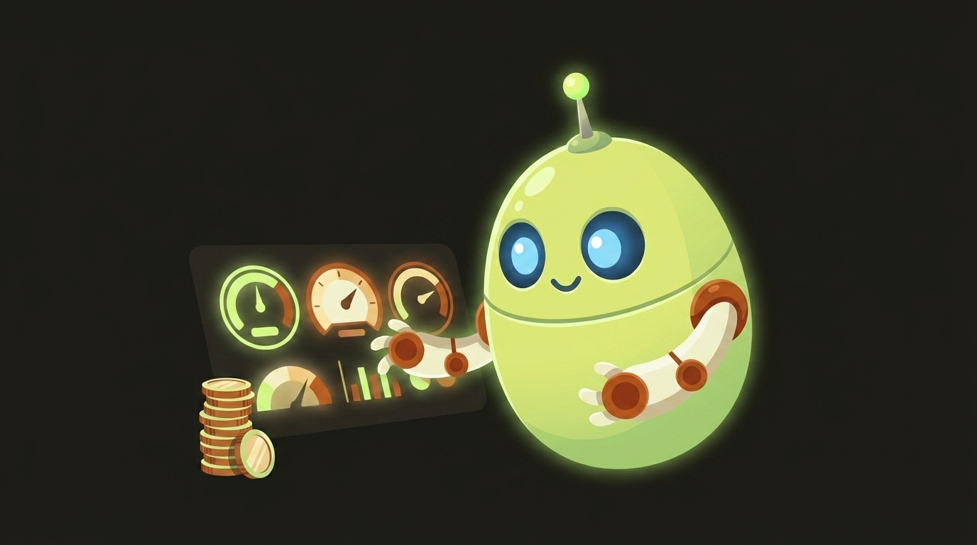 Clawbot, the videoclaw mascot, illustrating telemetry cost